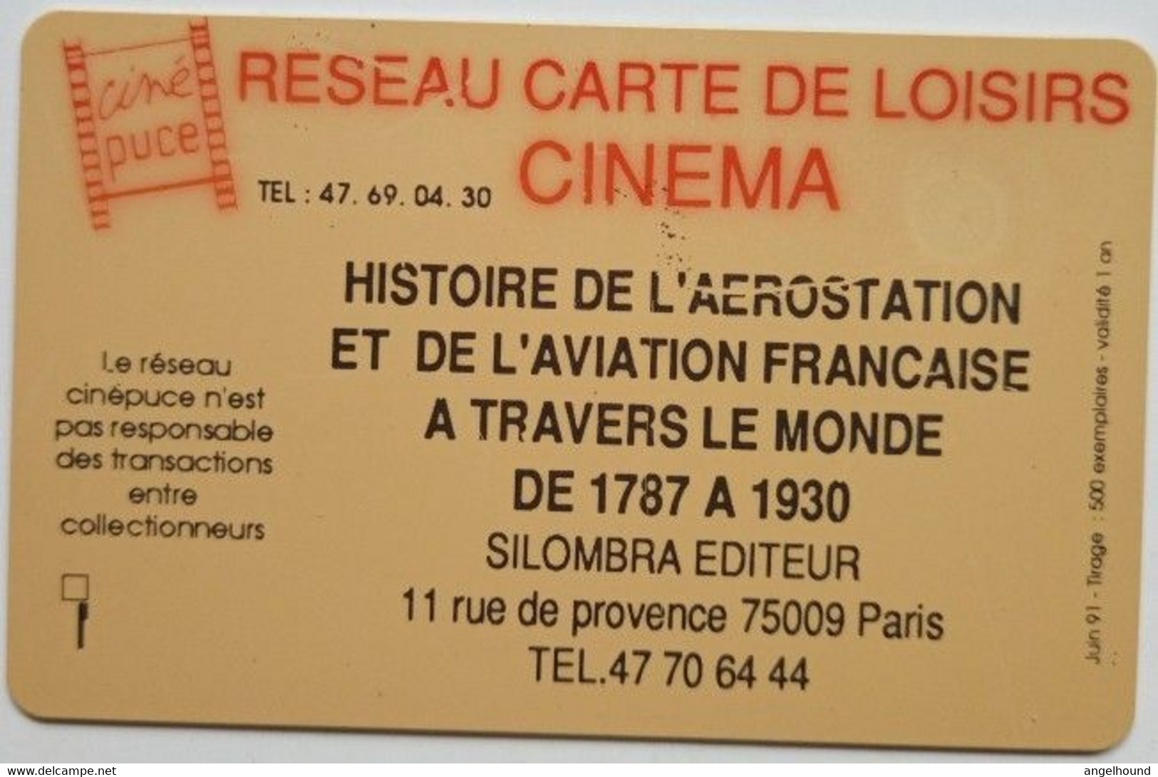 Cinepuce Reseau Carte De Loisirs - CINEMA - Kinokarten