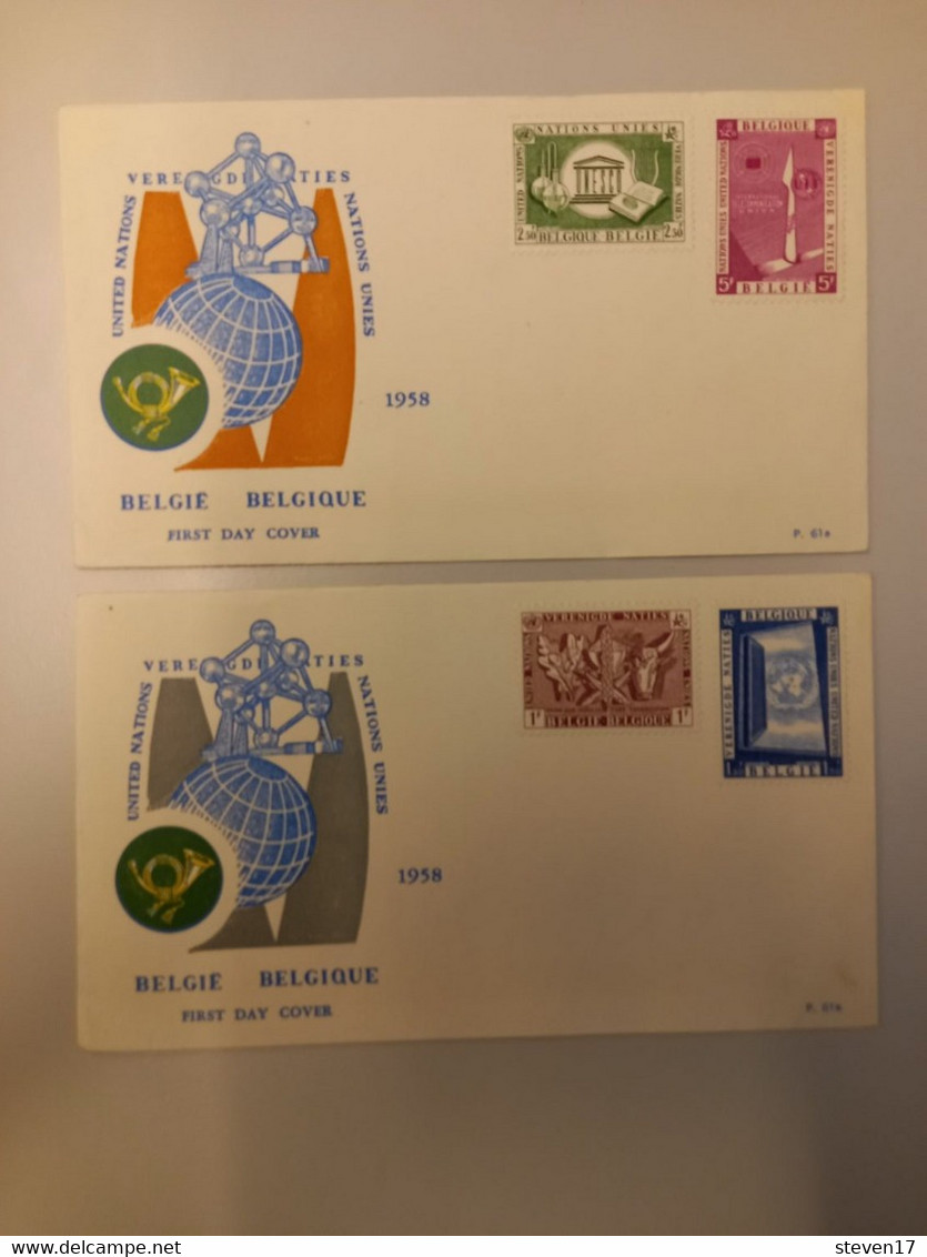 EXPOSITION UNIVERSELLE BRUXELLES 1958 2 BELLES ENVELOPPES AVEC TIMBRES DE L'EXPO. - 1958 – Brussels (Belgium)