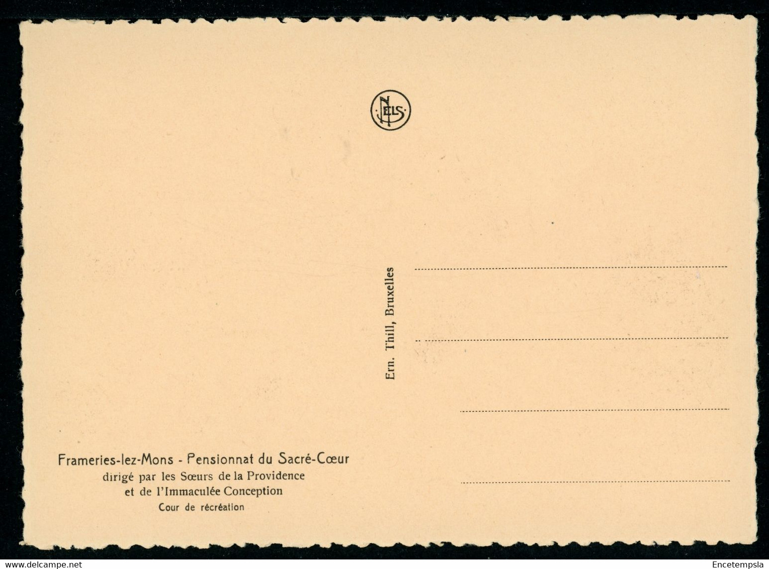 CPA - Carte Postale - Belgique - Frameries Lez Mons - Pensionnat Du Sacré Coeur - Cour De Récréation (CP21387) - Frameries