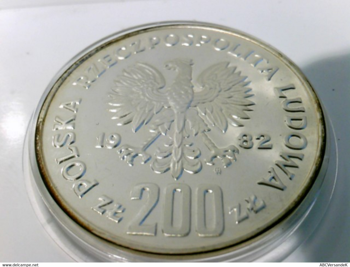 Münzen/ Medaillen, 200 Zlotych,1982, Polen, Fussball Weltmeisterschaft Spanien 1982, Polierte Platte. - Numismatica