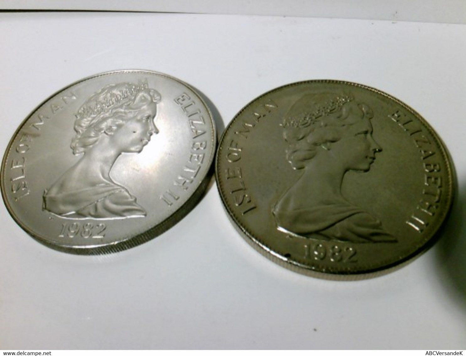 Münzen/ Medaillen, 2 X Münzem Im Blister, 1 X Crown - Kupfer Nickel U. 1 X Crown Silber, 1981, Isle Of Man, Fu - Numismatik