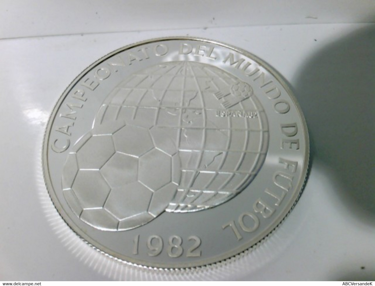 Münzen/ Medaillen, 5 Balboa, 1982, Panama, Fussball Weltmeisterschaft Spanien 1982, Polierte Platte. - Numismatica