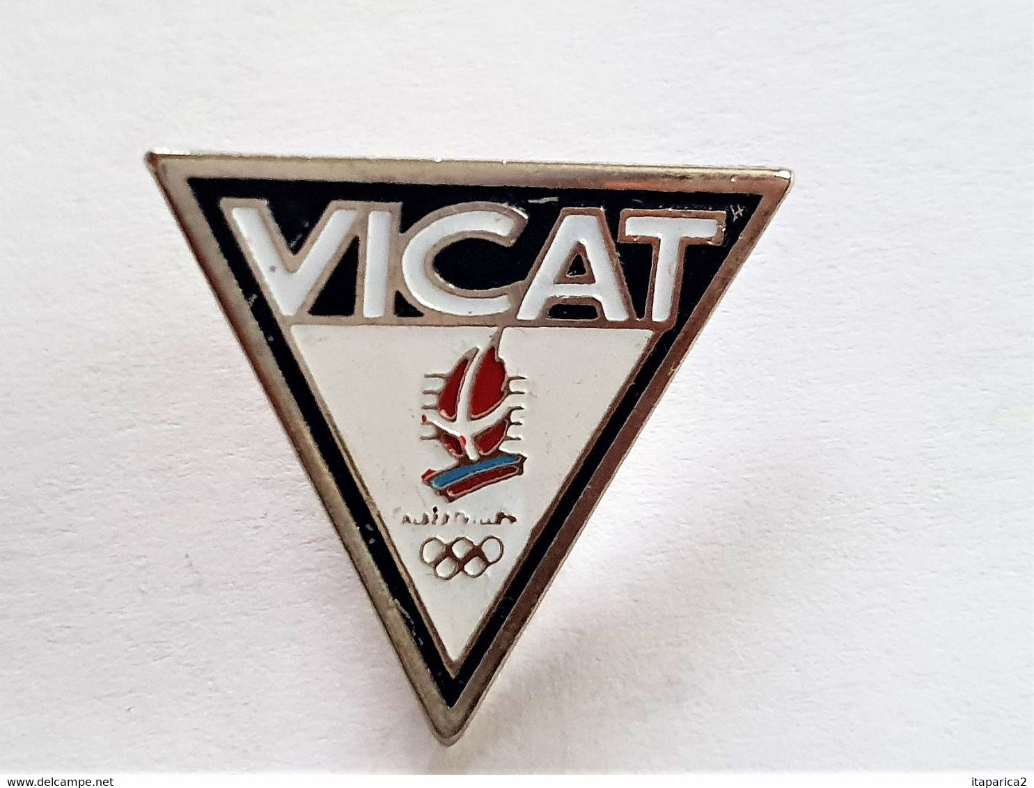 PINS JEUX OLYMPIQUES ALBERTVILLE 92 LOGO VICAT  / 33NAT - Jeux Olympiques