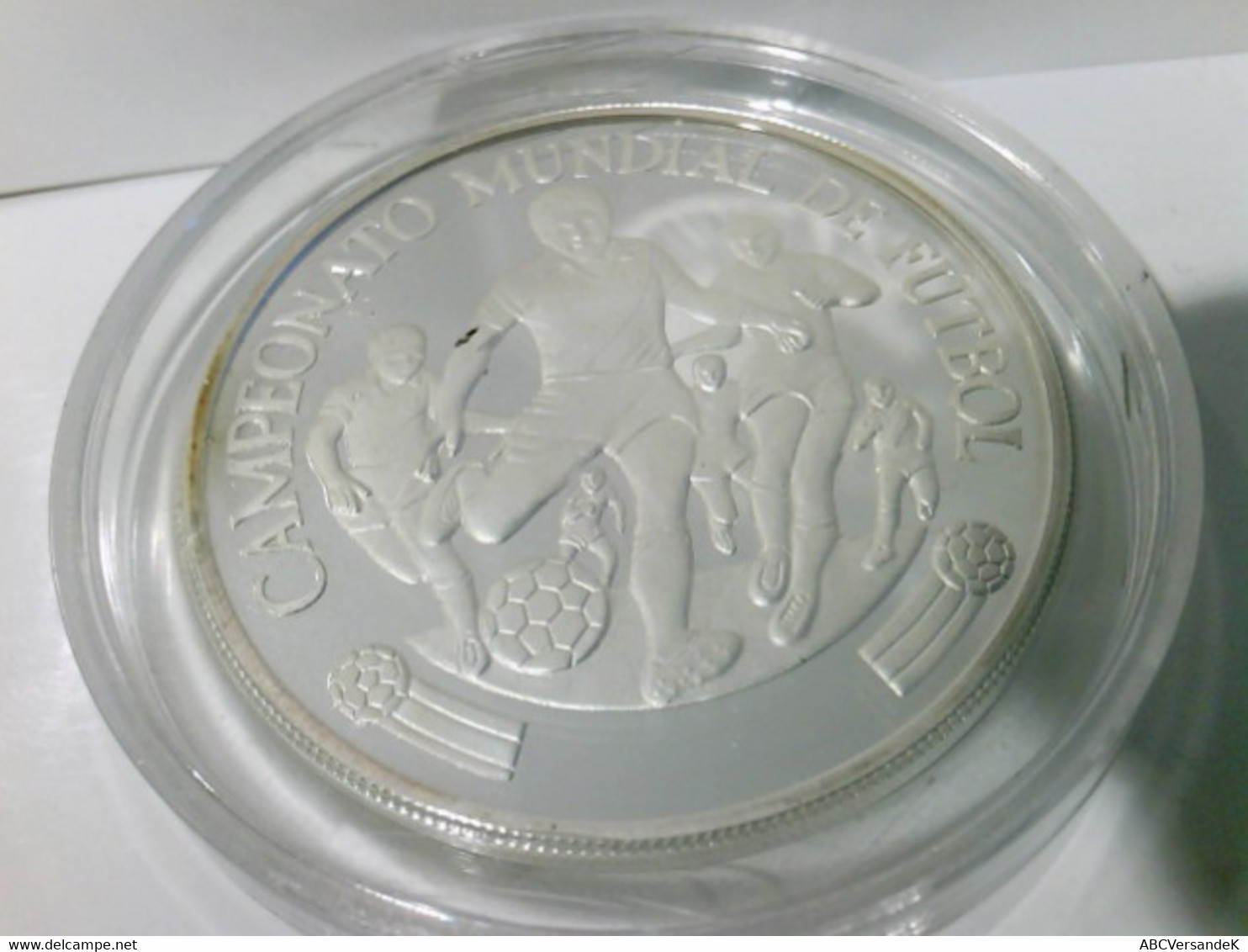 Münzen/ Medaillen: 5000 Soles, 1982, Peru, Fussball Weltmeisterschaft Spanien 1982, Polierte Platte. - Numismatiek