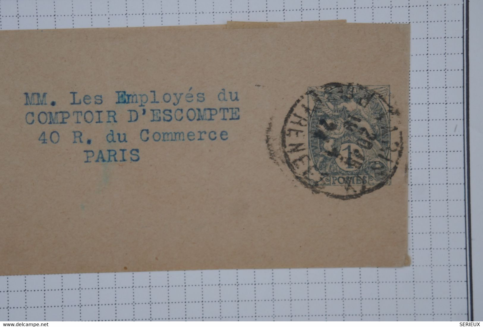 BC7  FRANCE BANDE DE JOURNAL BLANC ENTIER 1C   1924  PYRENNEES  PARIS +AFFRANCH. INTERESSANT - Newspaper Bands