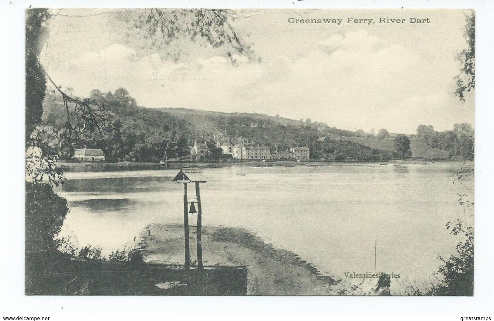 Devon  Postcard  Greenaway Ferry River Dart Posted With Ipswich Squared Circle 1904 - Exeter