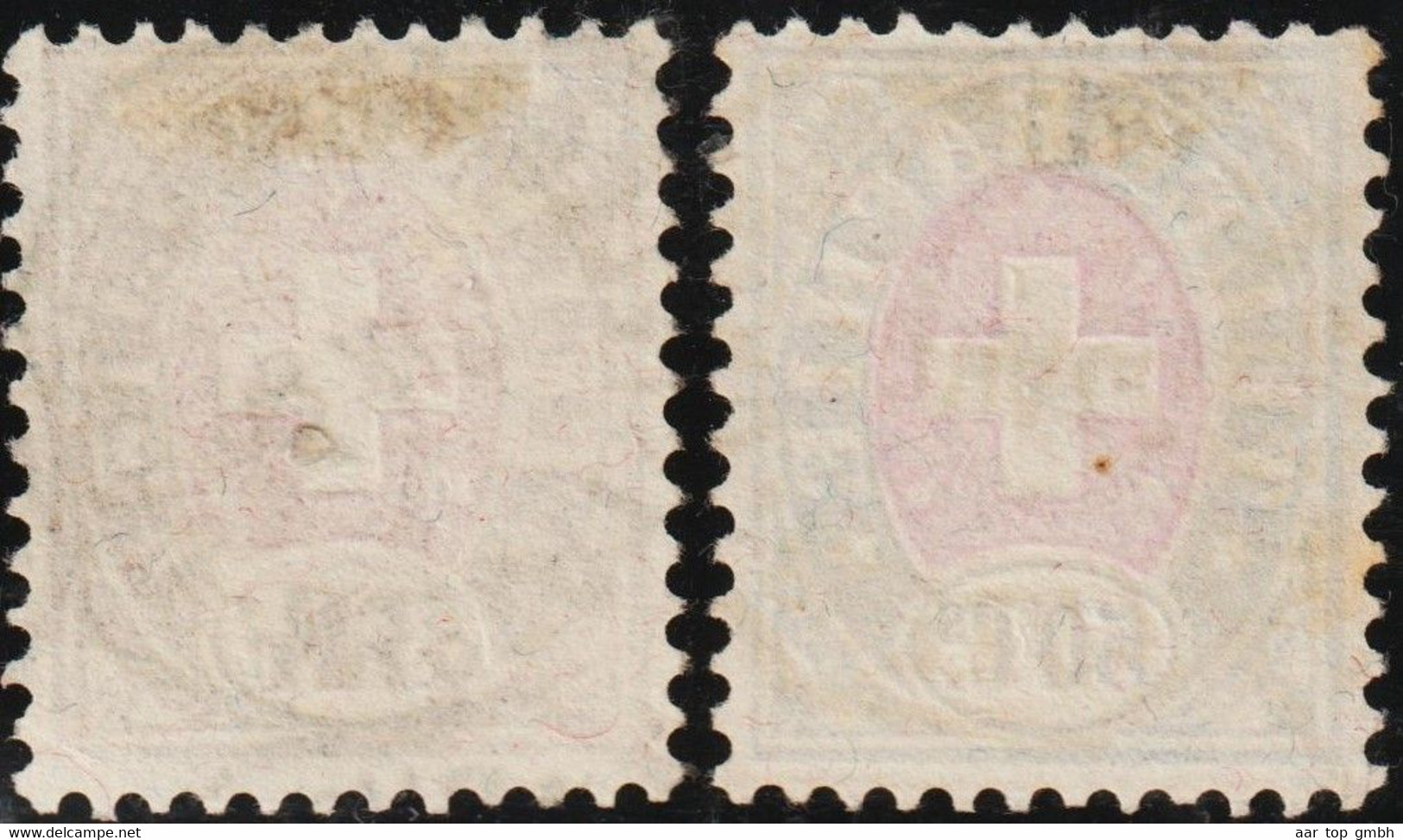 Heimat LU Luzern 1886-10-31/07-22 Auf Telegraphen-Marke 3Fr. + 50 Rp. Zu#18+15 - Telegraafzegels
