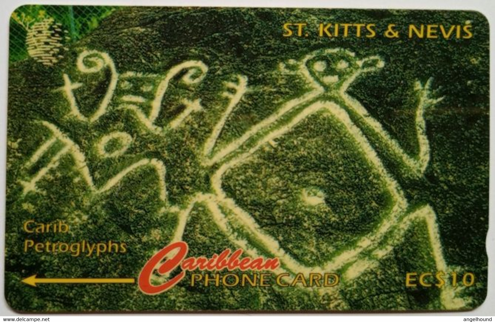 St. Kitts And Nevis  EC$10  166CSKA  " Carib Petroglyphs  " - St. Kitts & Nevis