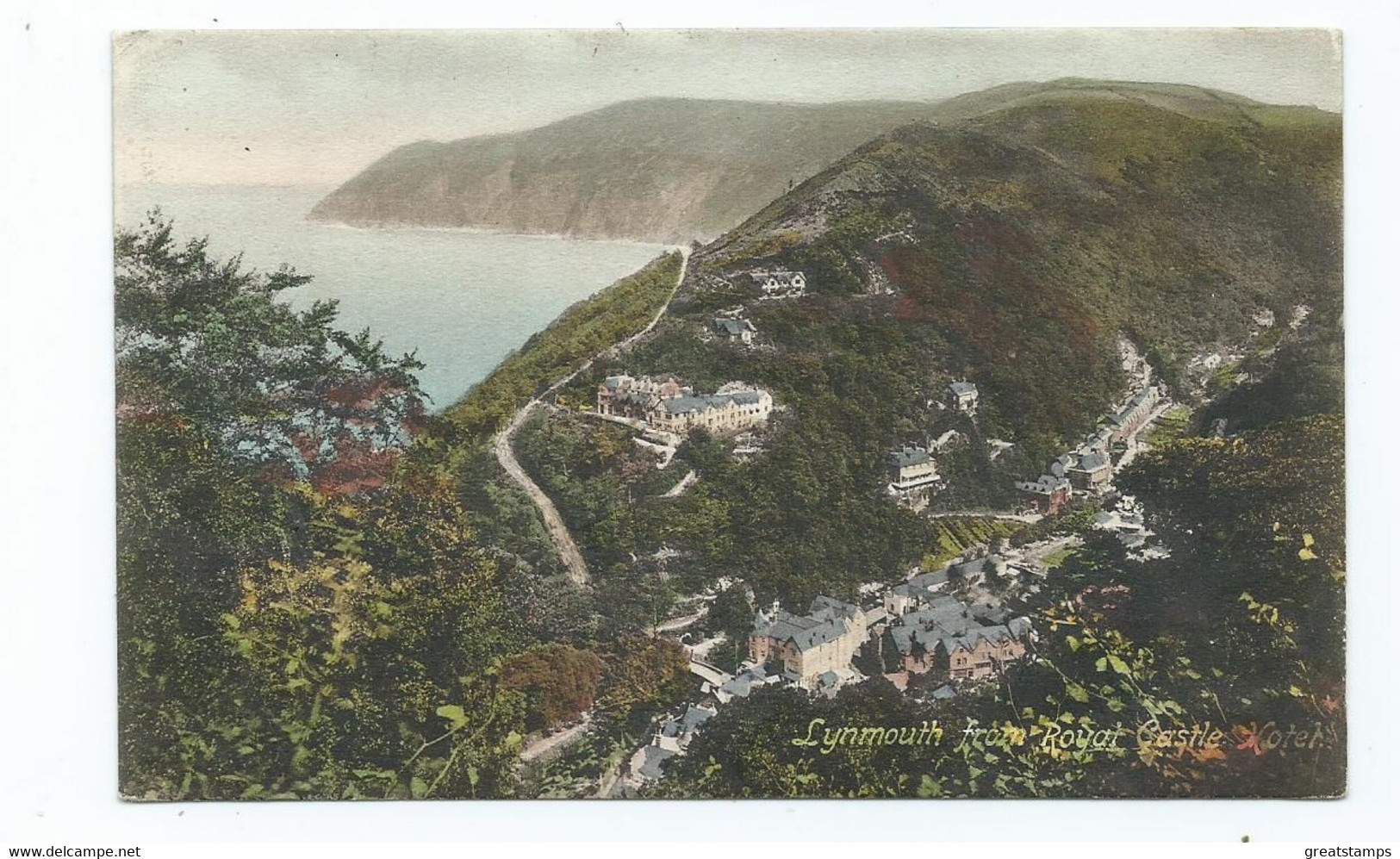 Lynmouth From Royal Castle Hotel Unused Frith's Devon Postcard - Lynmouth & Lynton