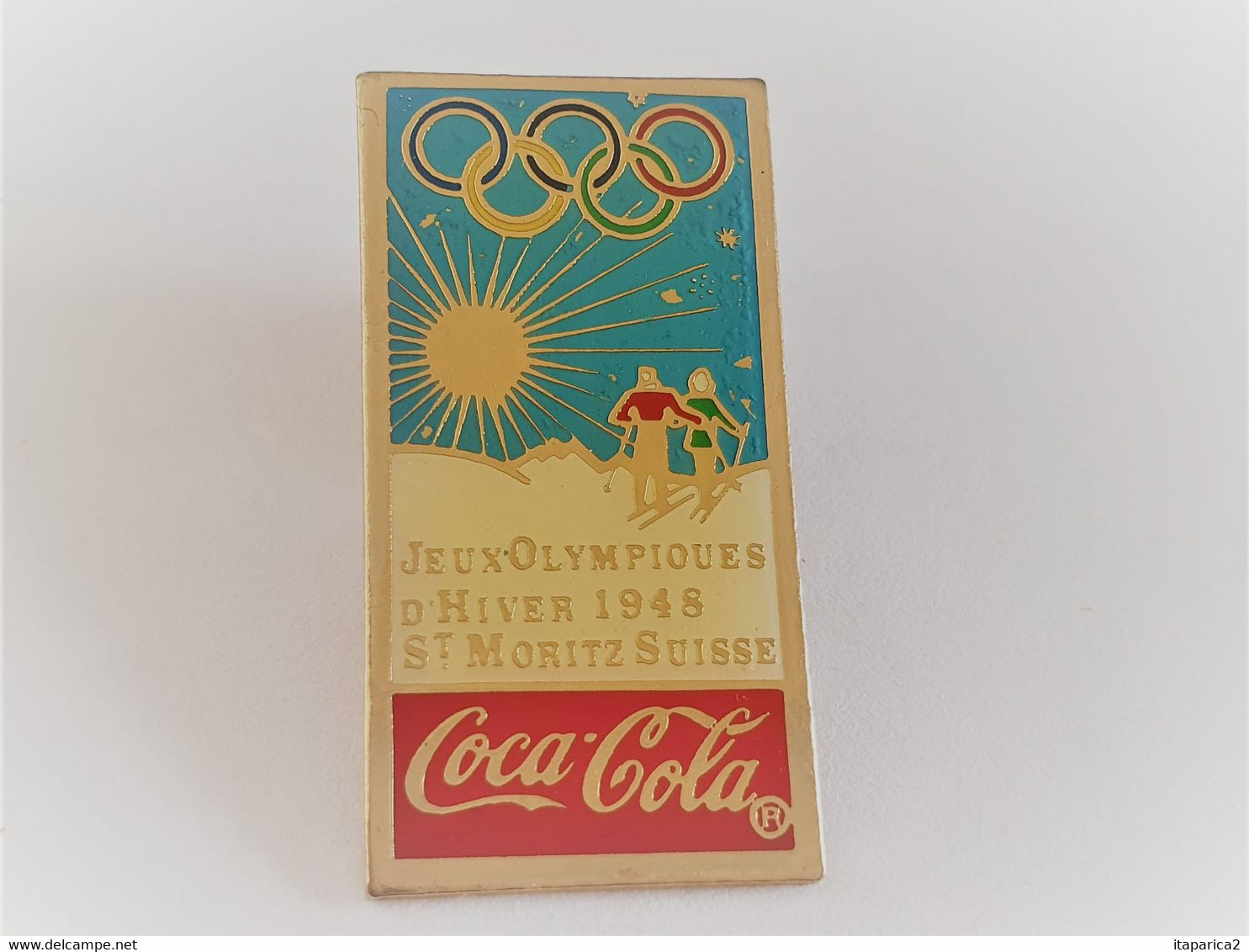 PINS  JEUX OLYMPIQUES  HIVER 1948 ST MORITZ SUISSE / COCA COLA / 33NAT - Jeux Olympiques