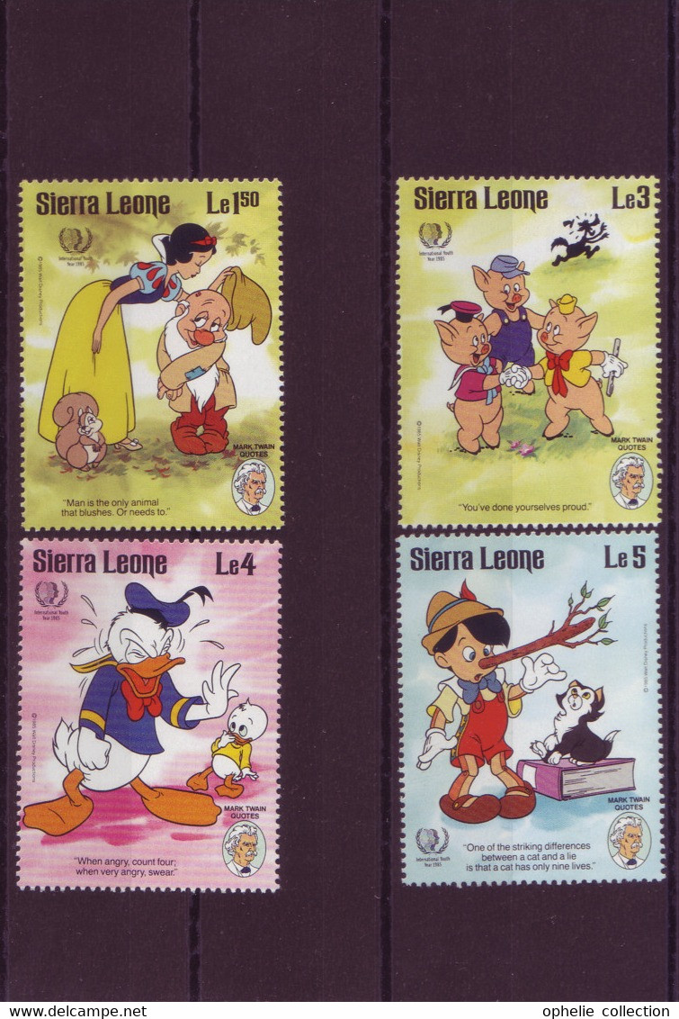 Afrique - Sierra Leone - Disney - 4 Timbres Différents - 2424 - Sierra Leone (1961-...)