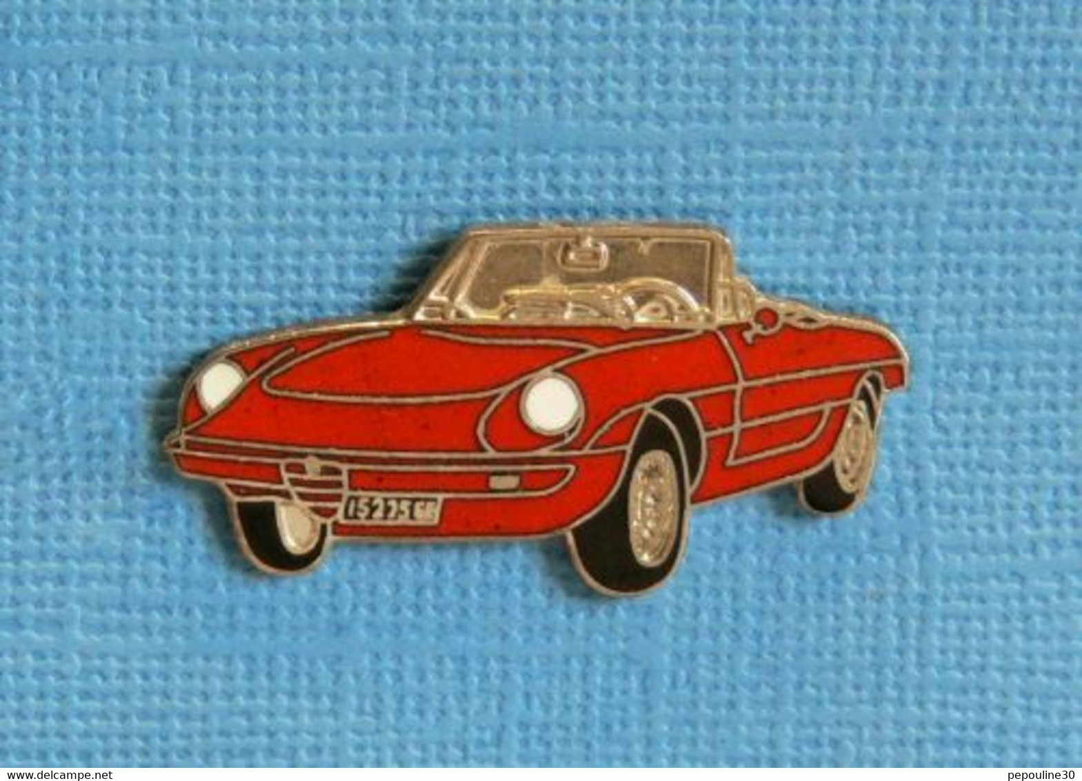 1 PIN'S //  ** CABRIOLET SPORTIF / ALFA-ROMEO SPIDER 2.0i / 1990 - 1993 ** - Alfa Romeo