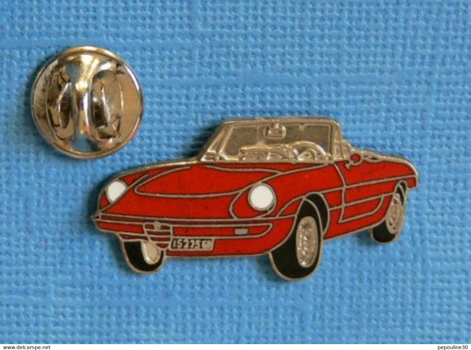 1 PIN'S //  ** CABRIOLET SPORTIF / ALFA-ROMEO SPIDER 2.0i / 1990 - 1993 ** - Alfa Romeo