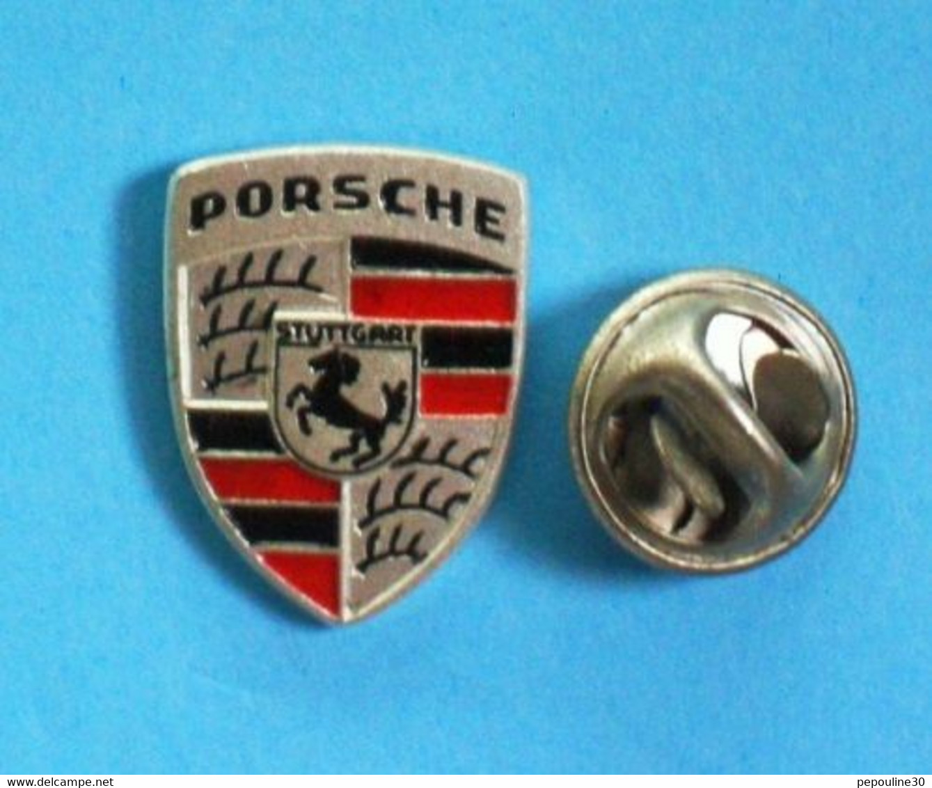 1 PIN'S //    ** LOGO // PORSCHE  STUTTGART ** - Porsche