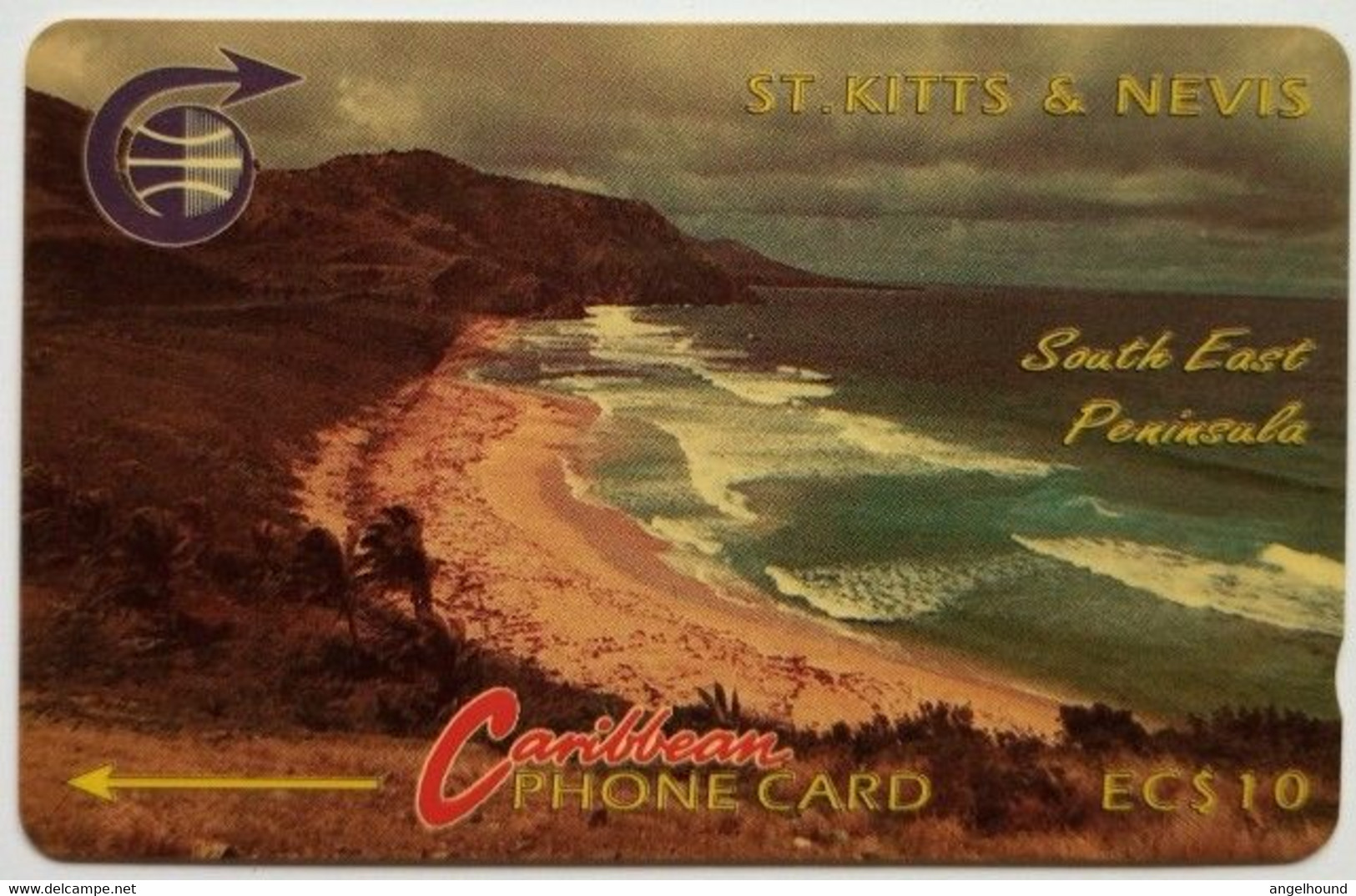 St. Kitts And Nevis  EC$10  3CSK  ( Error ) " South East Peninsula " - Saint Kitts & Nevis