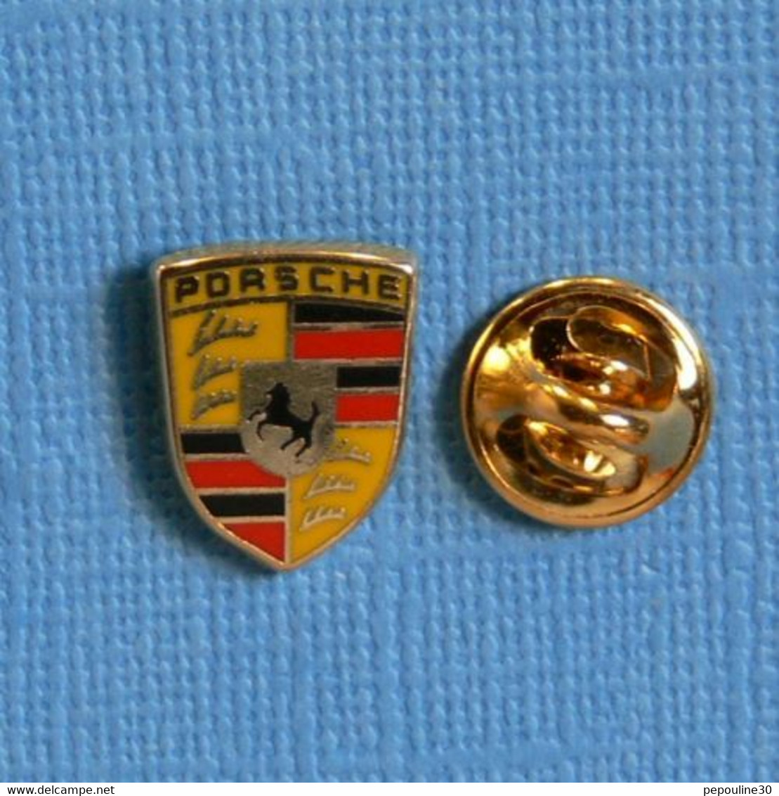 1 PIN'S //  ** LOGO - BLASON  / PORSCHE ** - Porsche