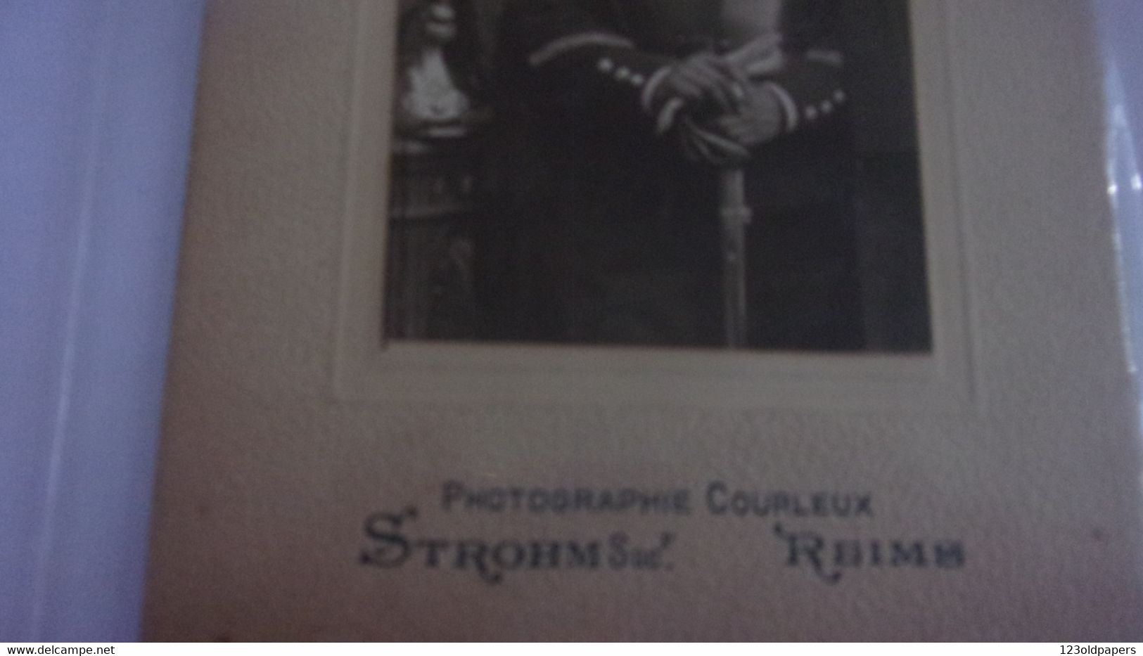 WWI  Rare Photo COURLEUX MILITAIRE EN TENUE CASque Sabre Cuirasse  Strohm - 1914-18