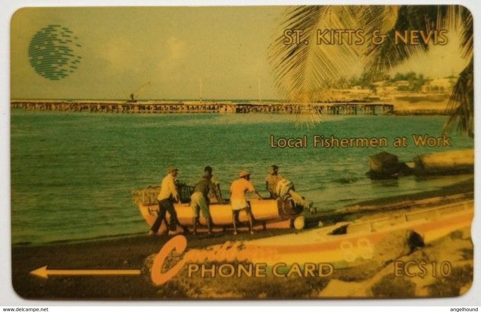 St Kitts And Nevis  EC$10  12CSKA  "  Local Fishermen At Work " - St. Kitts & Nevis