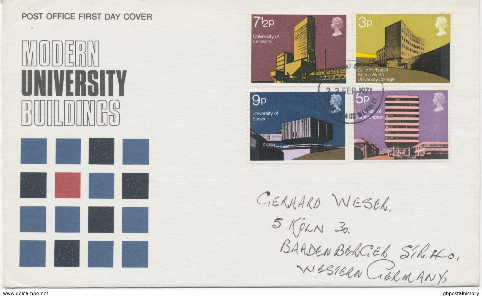 GB 1971, British Archtecture – Modern Universities On Superb FDC With Rare FDI HARROW AND WEMBLEY - 1971-1980 Em. Décimales