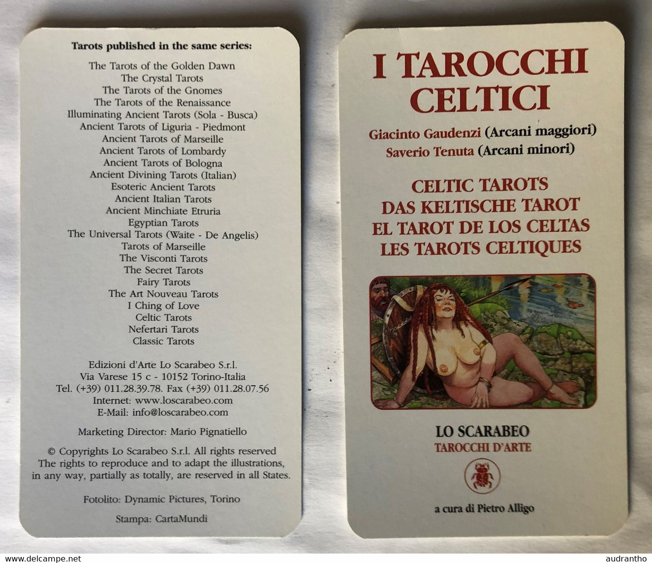 très beau jeu de Tarot Voyance Les Tarots Celtiques Lo Scarabeo 2000 Giacinto Gaudenzi & Saverio Tenuta