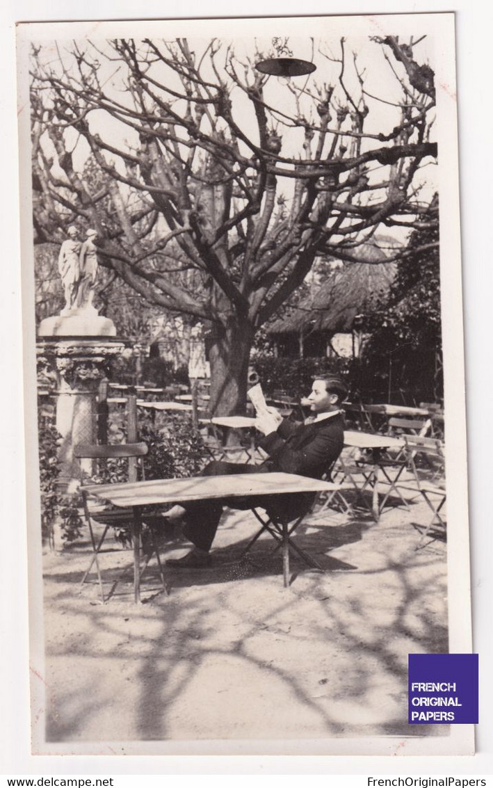 Sainte Radégonde En Touraine Près Tours - Photo 1932 6,5x11cm Hôtel Café Restaurant A La Vallée Des Lilas Terrasse A80-7 - Lugares