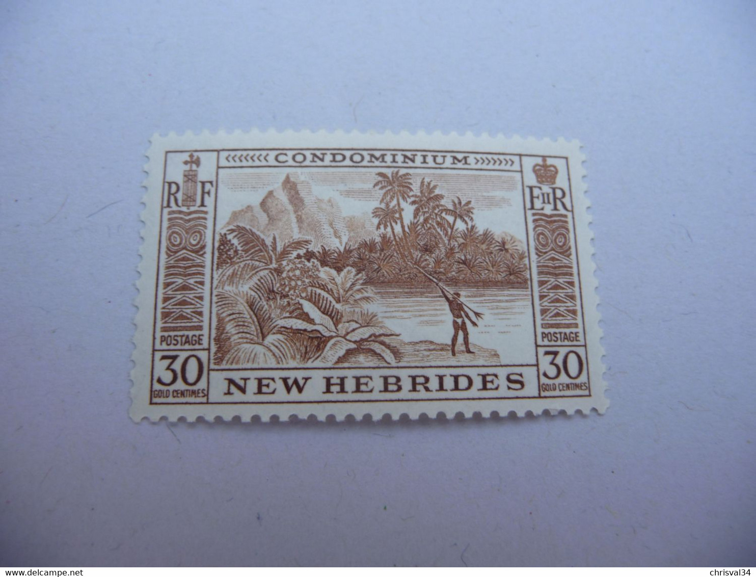 TIMBRE   NEW  HÉBRIDES     N  180     COTE  1,25  EUROS   NEUF* - Unused Stamps