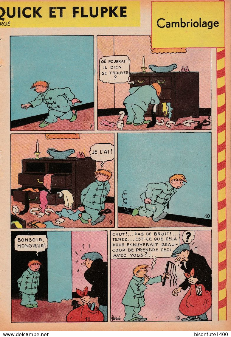 TINTIN - Hergé : Les Aventures De Quick Et Flupke 1ère Version Couleur Datant De 1947 Et Paru Dans Le Journal TINTIN. - Quick Et Flupke