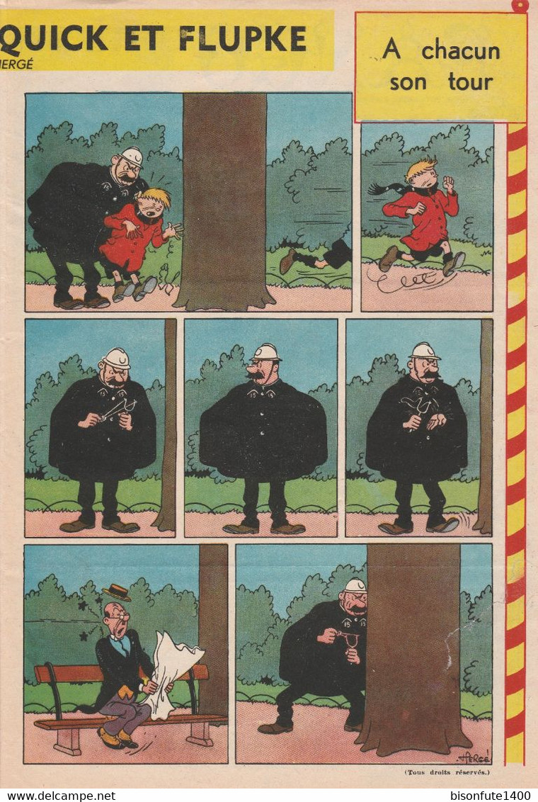 TINTIN - Hergé : Les Aventures De Quick Et Flupke 1ère Version Couleur Datant De 1947 Et Paru Dans Le Journal TINTIN. - Quick Et Flupke