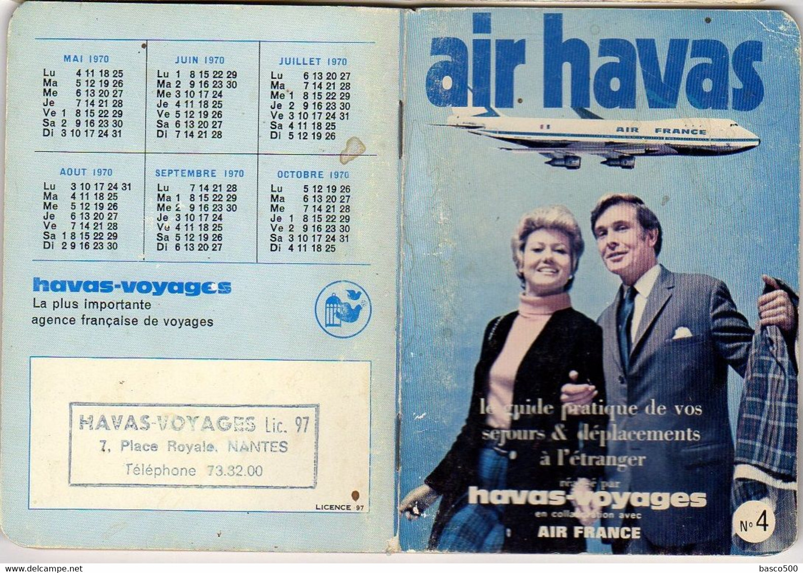 1970 HORAIRE AIR HAVAS - AIR FRANCE Départ De FRANCE Toutes Destinations 129 Pg - Europe