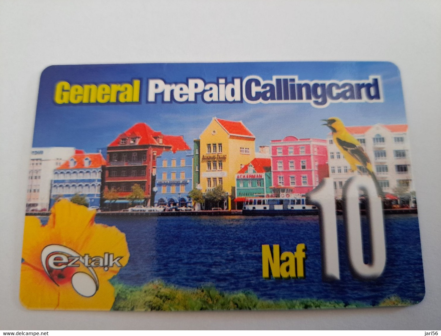 CURACAO NAF 10,-  DUTCH HOUSES IN CURACAO GENERAL PREPAID/ Thin  Card   EZ TALK/ USED  ** 10817** - Antillas (Nerlandesas)