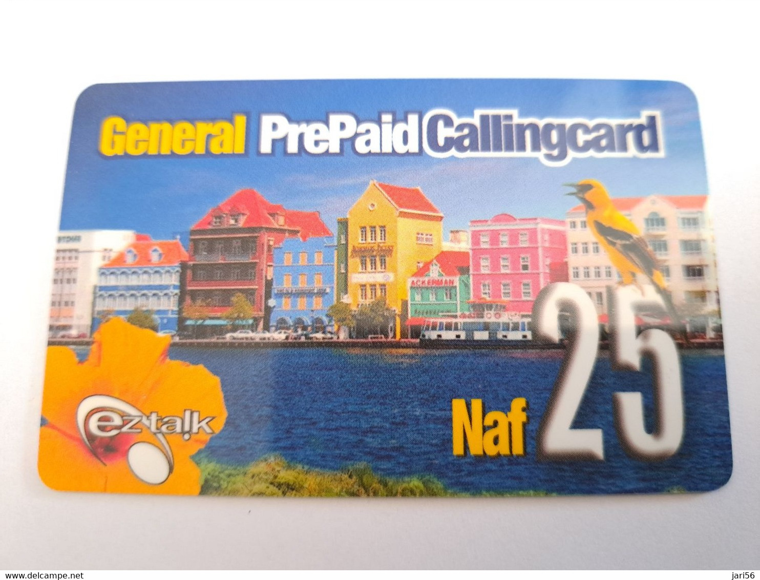 CURACAO NAF 25,-  DUTCH HOUSES IN CURACAO GENERAL PREPAID/ Thick   Card   EZ TALK/ USED  ** 10819** - Antillen (Niederländische)