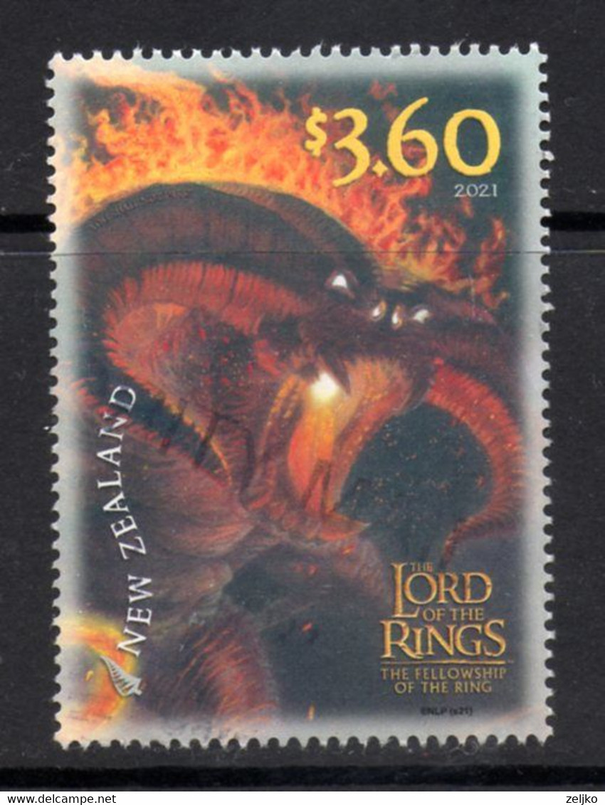 New Zealand 2021, Used, Cinema, Lord Of The Rings - Used Stamps