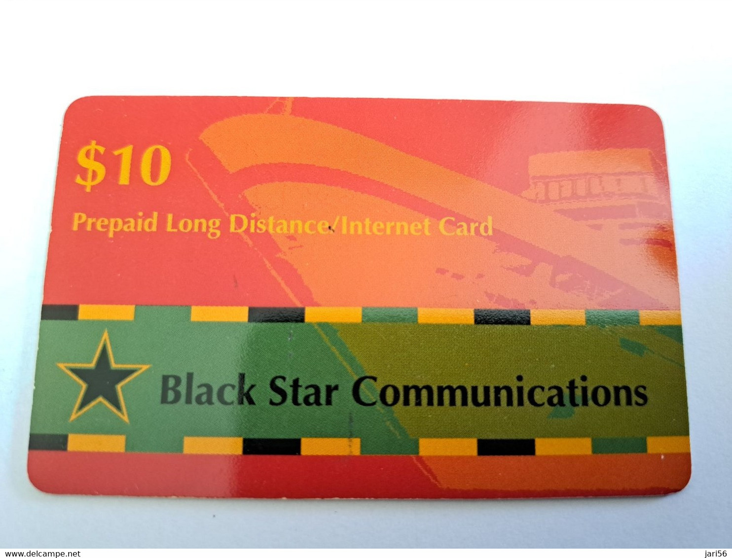 BERMUDA  $10   -  BERMUDA    BLACK STAR COMMUNICATIONS  BOAT   PREPAID CARD  Fine USED LOGIC COMMUNICATIONS   **10837** - Bermudes