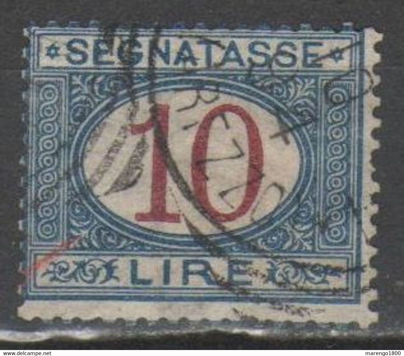 ITALIA 1893 - Segnatasse 10 L. Usato 1894 - Portomarken