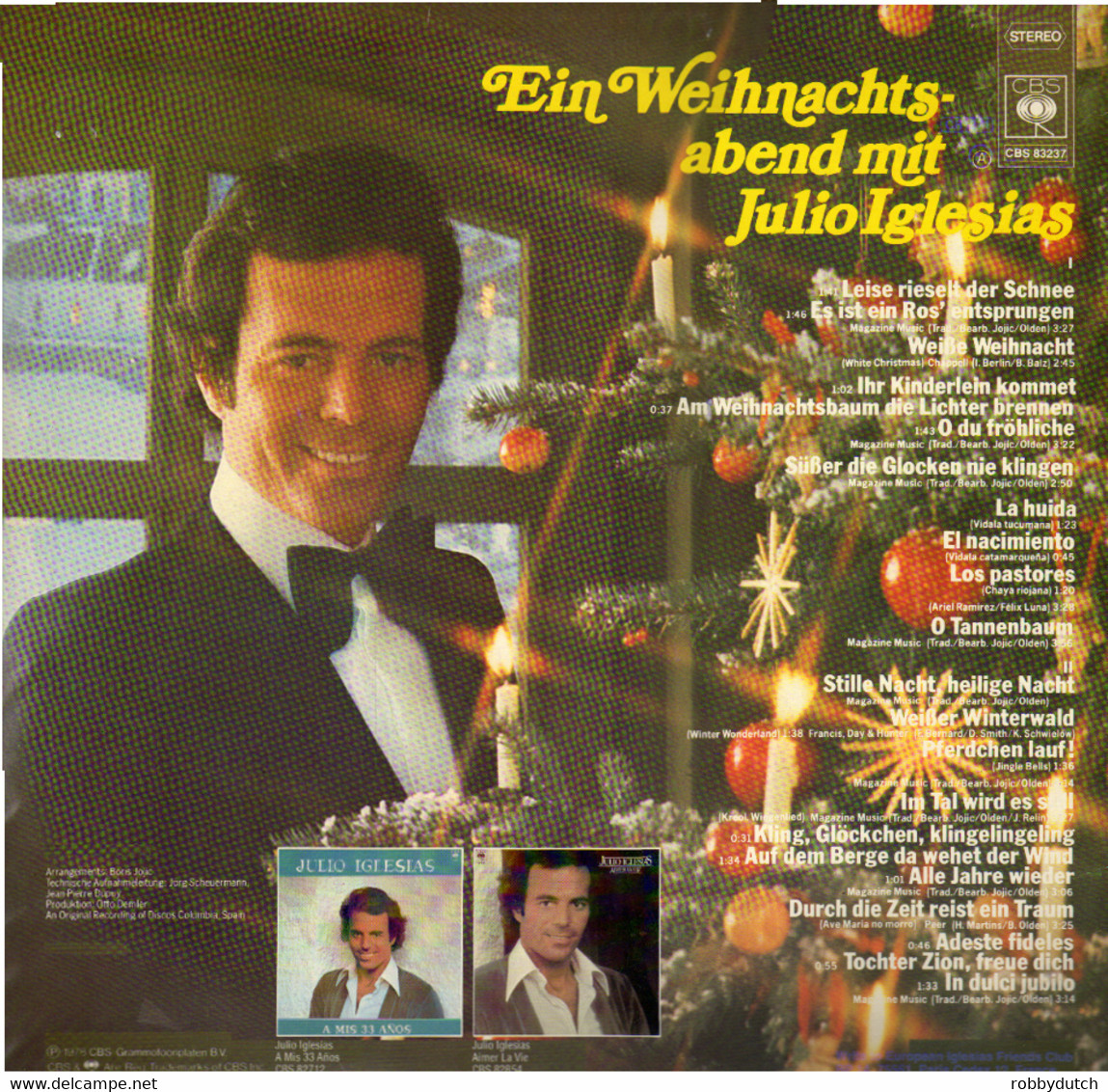 * LP *  EIN WEINACHTSABEND MIT JULIO IGLESIAS (Holland 1978 EX-!!) - Canzoni Di Natale