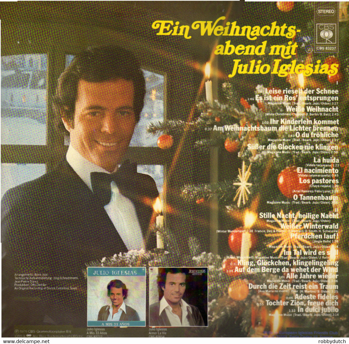 * LP *  EIN WEINACHTSABEND MIT JULIO IGLESIAS (Holland 1978 EX-!!) - Christmas Carols