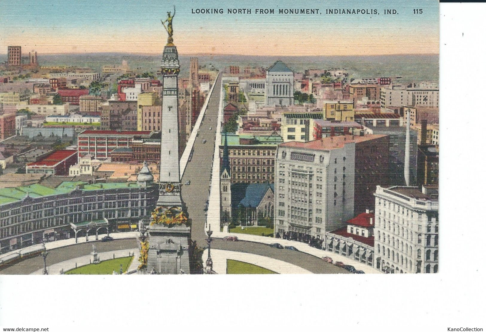 Indianapolis, Looking North From Monument, Nicht Gelaufen - Indianapolis