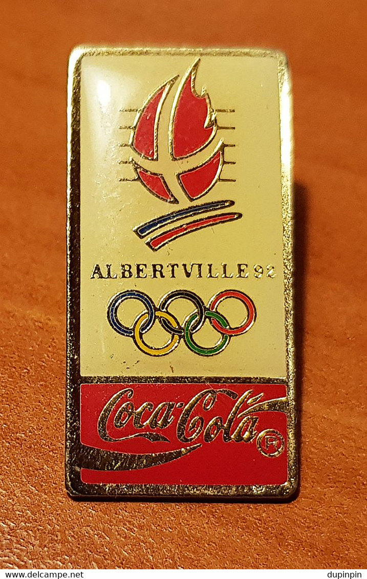 PIN'S - JEUX OLYMPIQUES ALBERVILLE 92 - COCA COLA - Jeux Olympiques