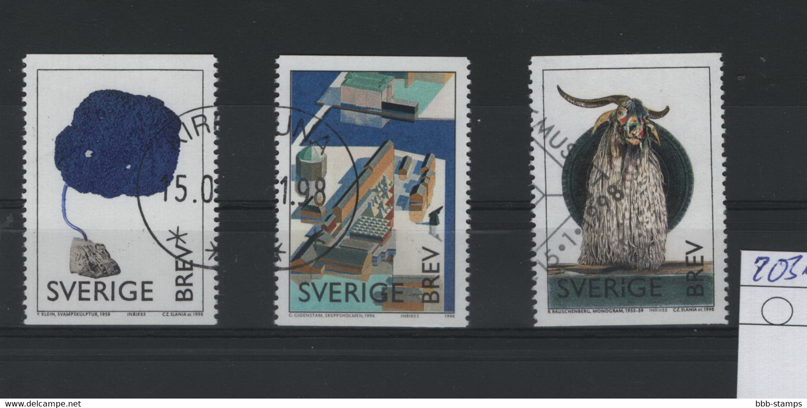 Schweden Michel Cat.No. Used 2036/2038 - Used Stamps