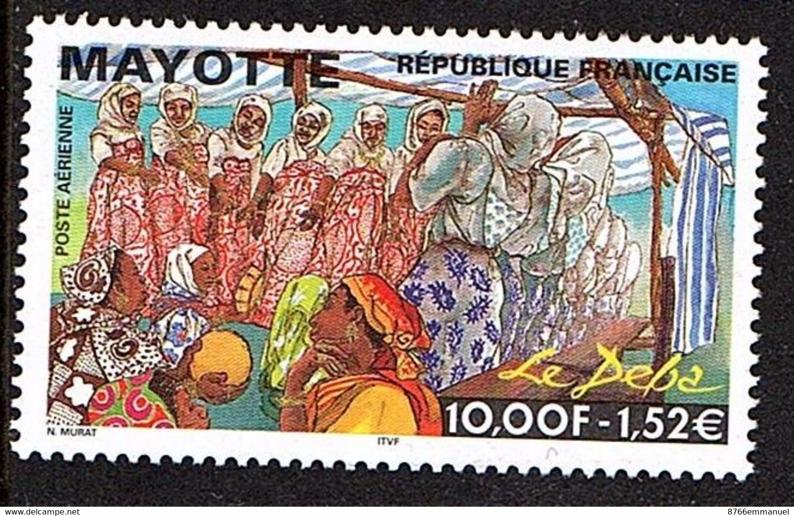 MAYOTTE AERIEN N°4 N** - Luftpost