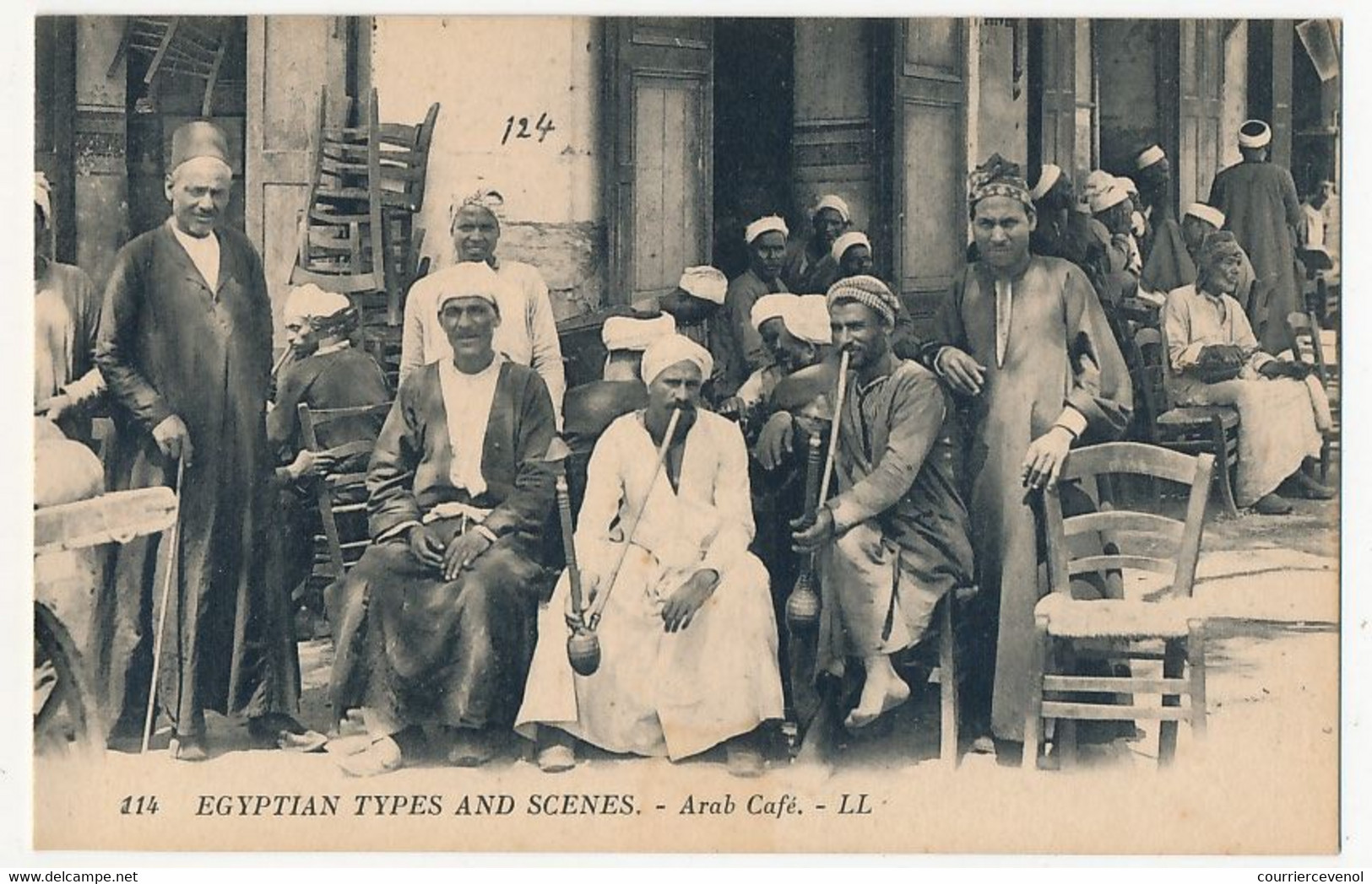 CPA - EGYPTE - Egyptian Types And Scenes - Arab Café - Persons