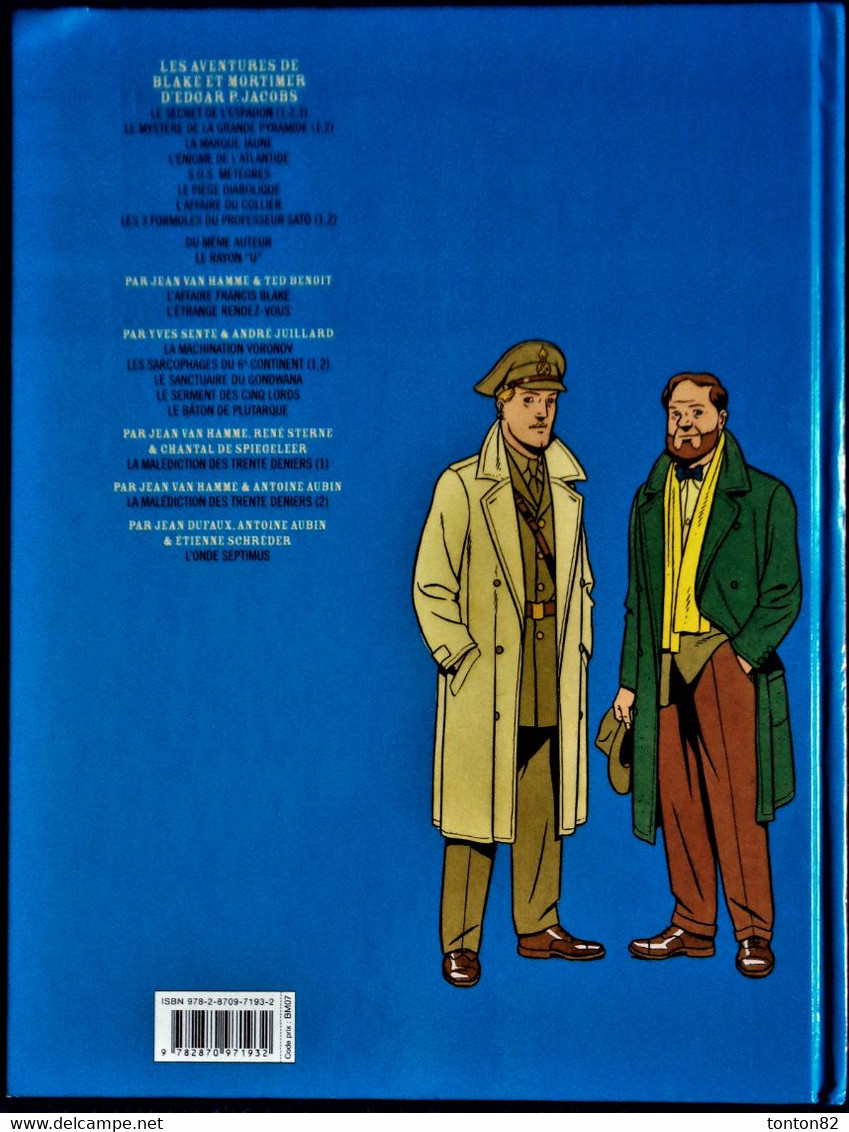 Y. Sente - A. Julliard - Le Bâton De Plutarque - Les Aventures De Blake Et Mortimer - ( EO 2014 ) . - Blake Et Mortimer