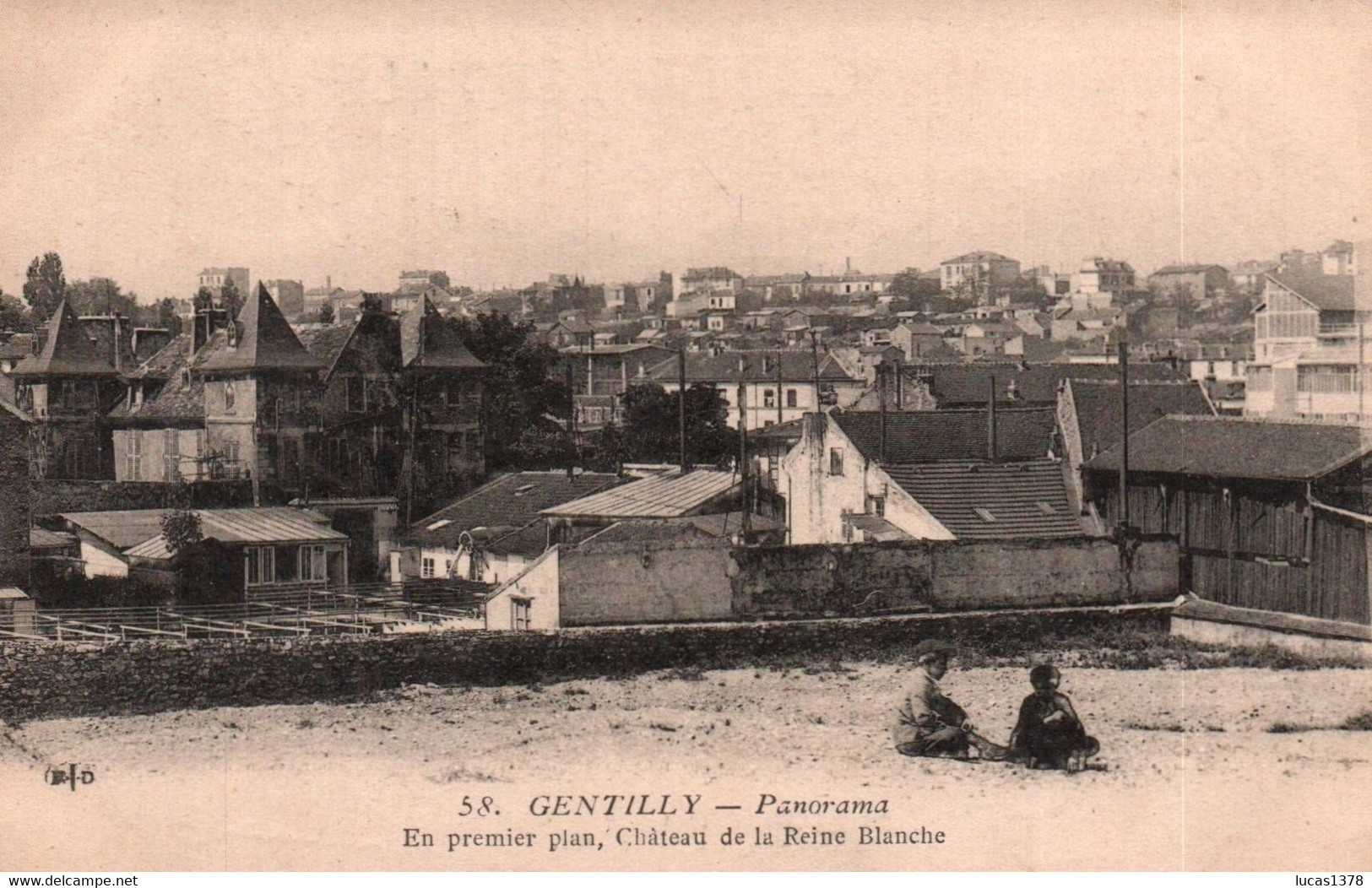 94 / GENTILLY / PANORAMA / AU PREMIER PLAN CHATEAU DE LA REINE BLANCHE / ANIMEE - Gentilly