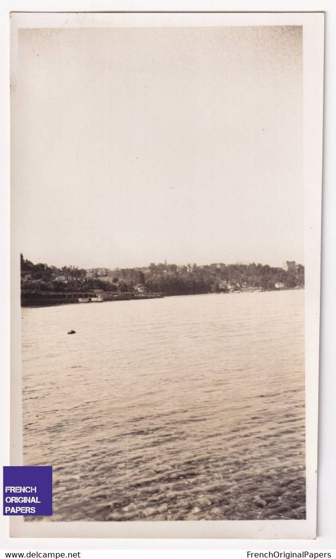 Thonon Les Bains / Promenade Au Bord Du Lac Léman - Photo 1933 6,5x11cm A80-27 - Lugares