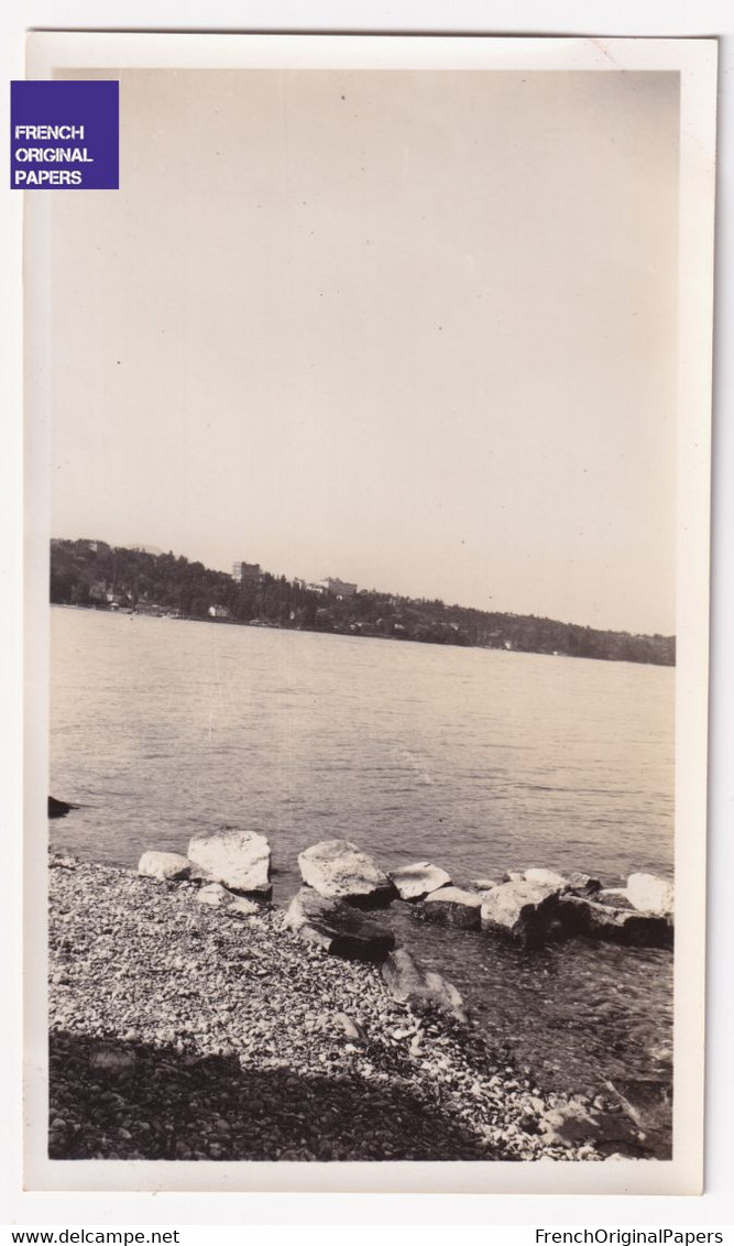 Thonon Les Bains / Promenade Au Bord Du Lac Léman - Photo 1933 6,5x11cm A80-28 - Lugares