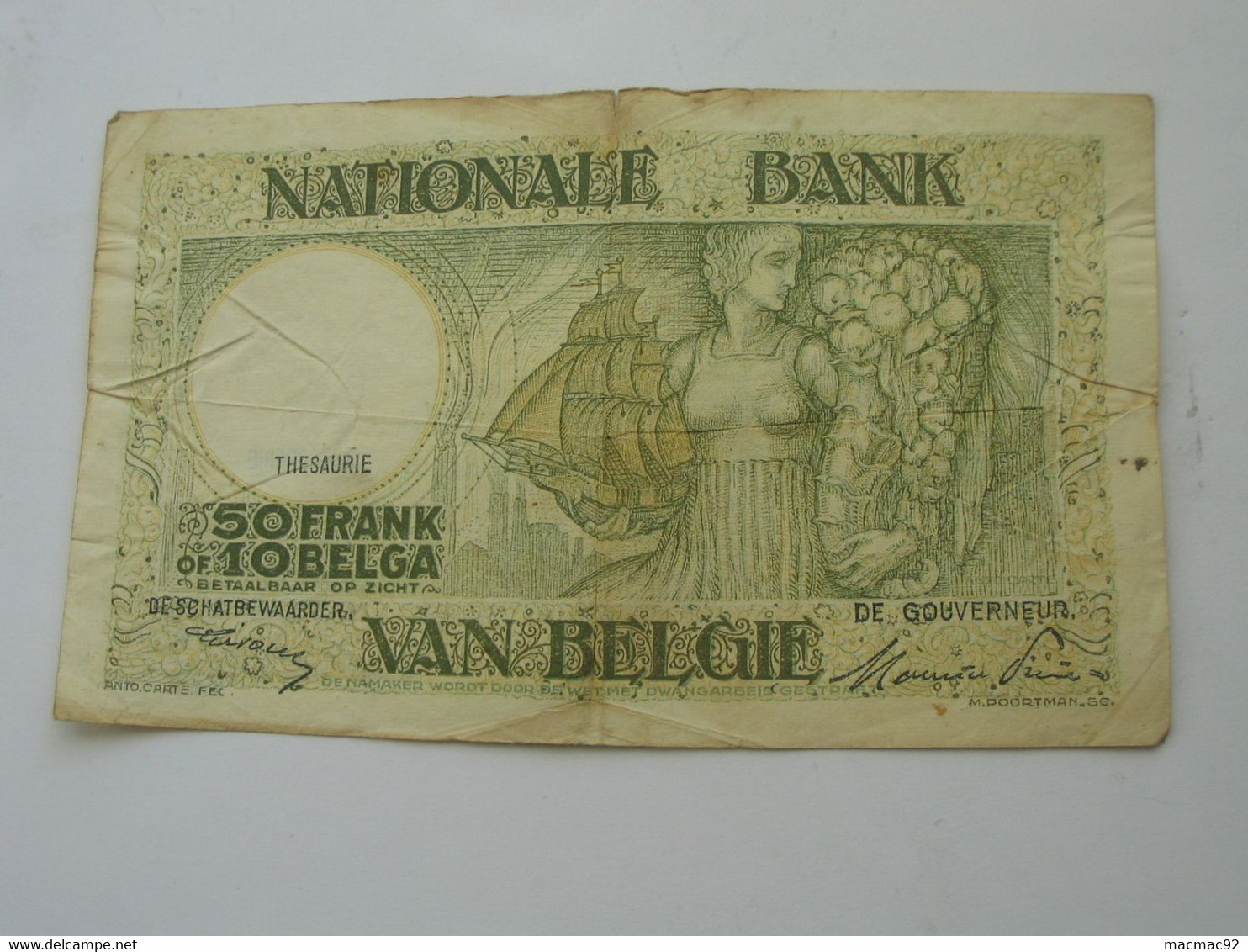 BELGIQUE - 50 Francs  FRANK 1947  - Banque Nationale De Belgique  **** EN ACHAT IMMEDIAT **** - 50 Francs