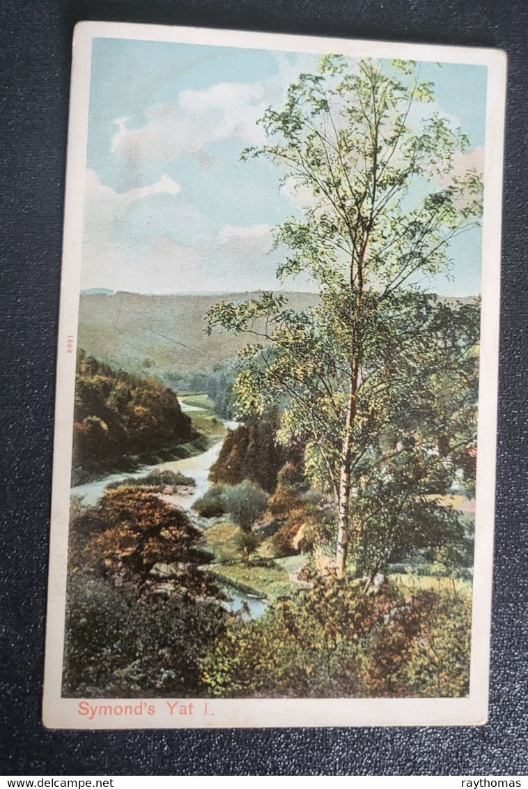 3 OLD CARDS. 2 OF RIVER WYE AT SYMONDS YAT AND A PHOTOCARD OF HORSESHOE BEND, ROSS - Monmouthshire