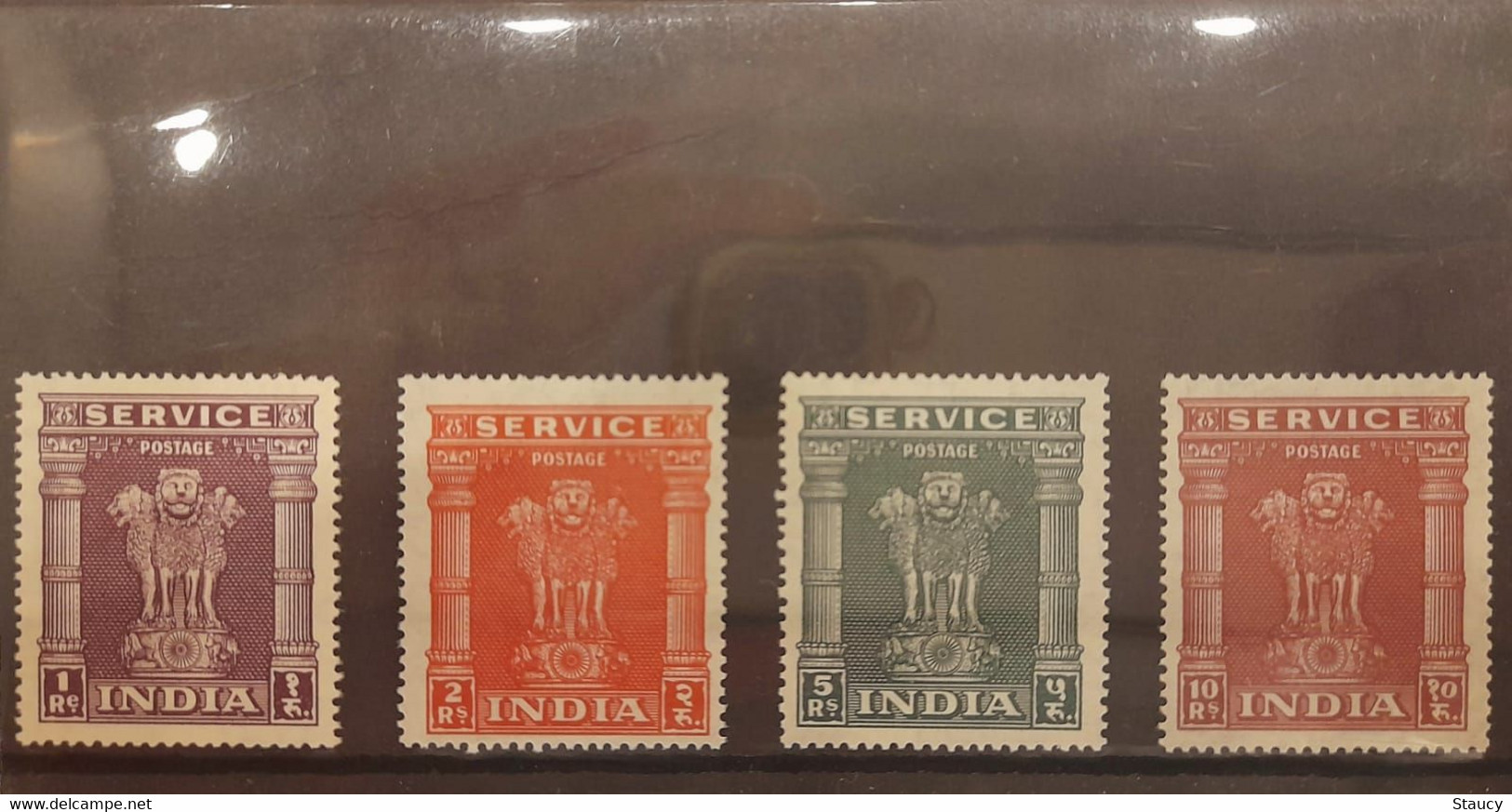 INDIA 1958-71 Official Set Of 4 High Values (1r, 2r, 5r & 10r) MINT As Per Scan - Nuevos