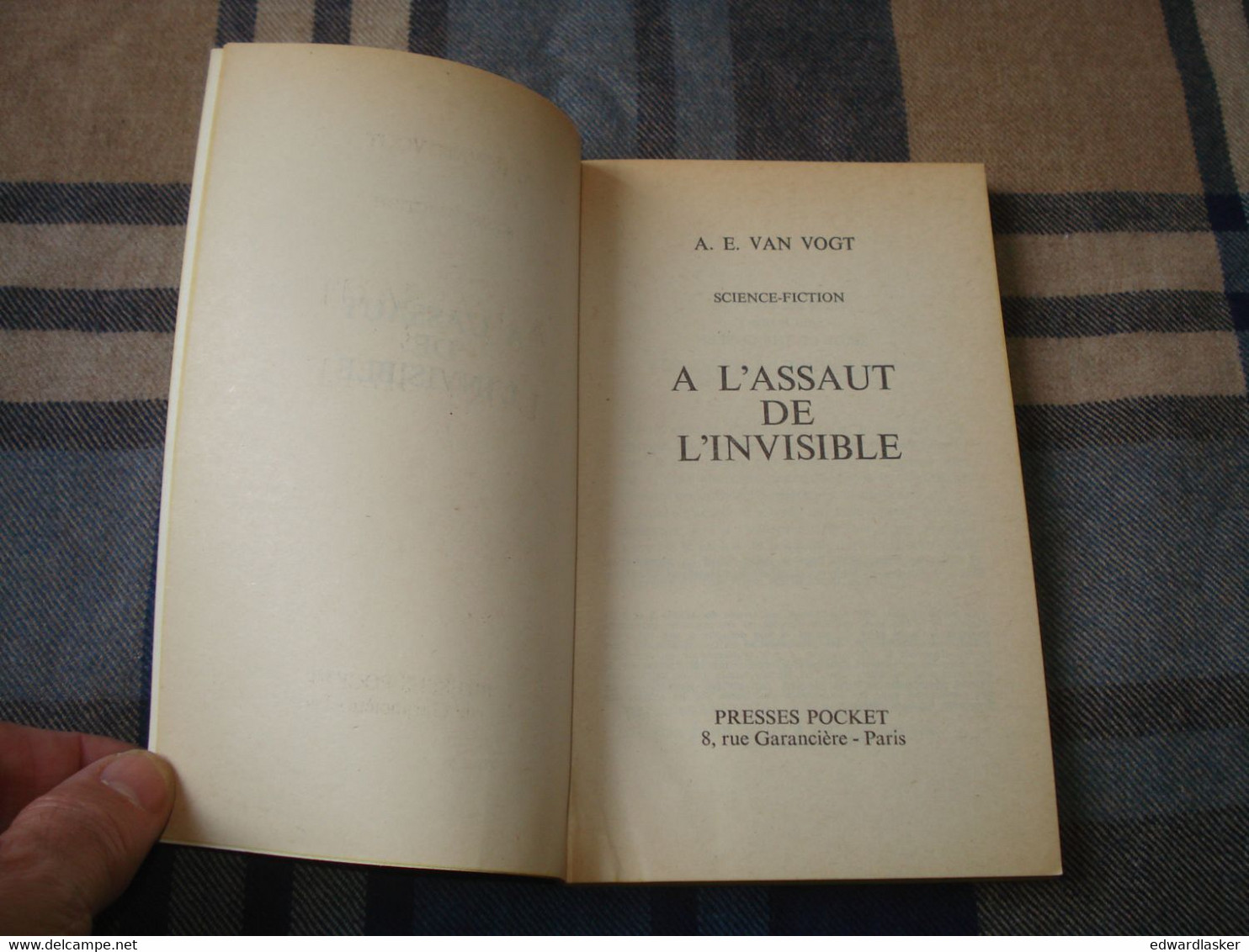 PRESSES POCKET SF 5005 : A L'assaut De L'invisible /A.E. Van Vogt - Réimp .Juillet 1981 - Presses Pocket