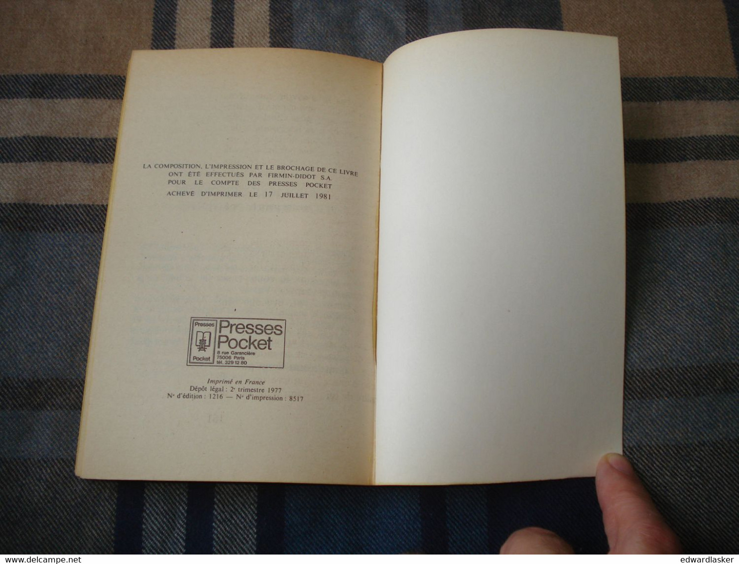 PRESSES POCKET SF 5005 : A L'assaut De L'invisible /A.E. Van Vogt - Réimp .Juillet 1981 - Presses Pocket